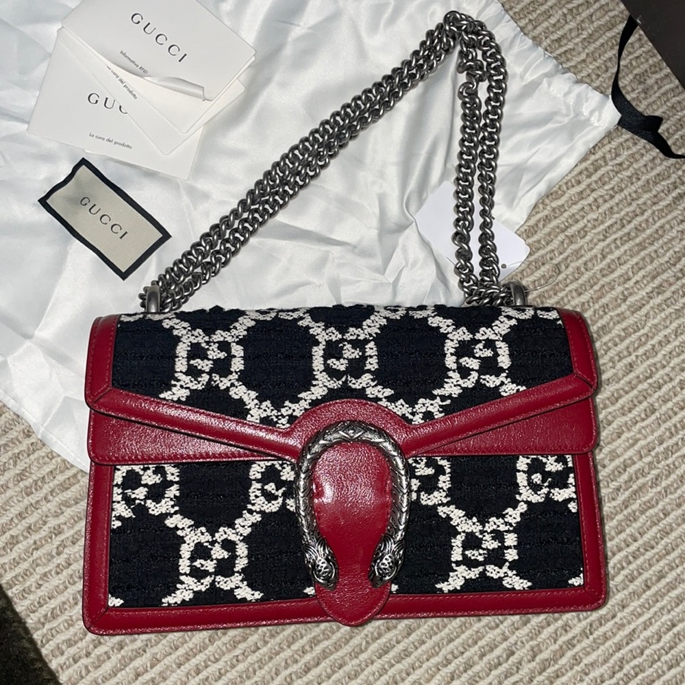 Gucci Dionysus Tweed GG shoulder bag NWT